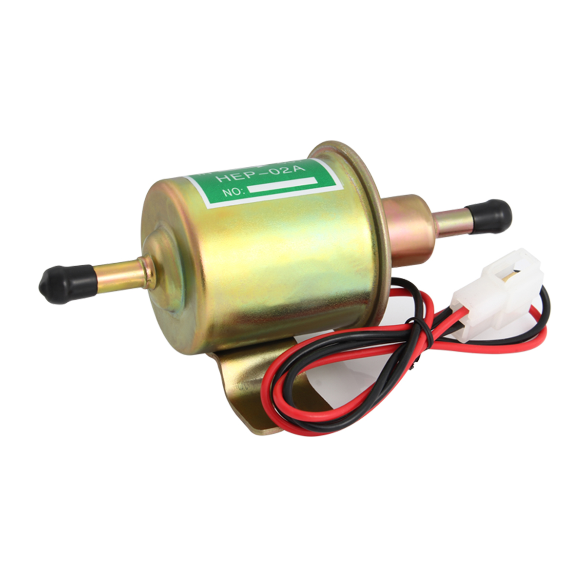Universal 12v Petrol Gas Fuel Pump Inline Electric Pump - Gold