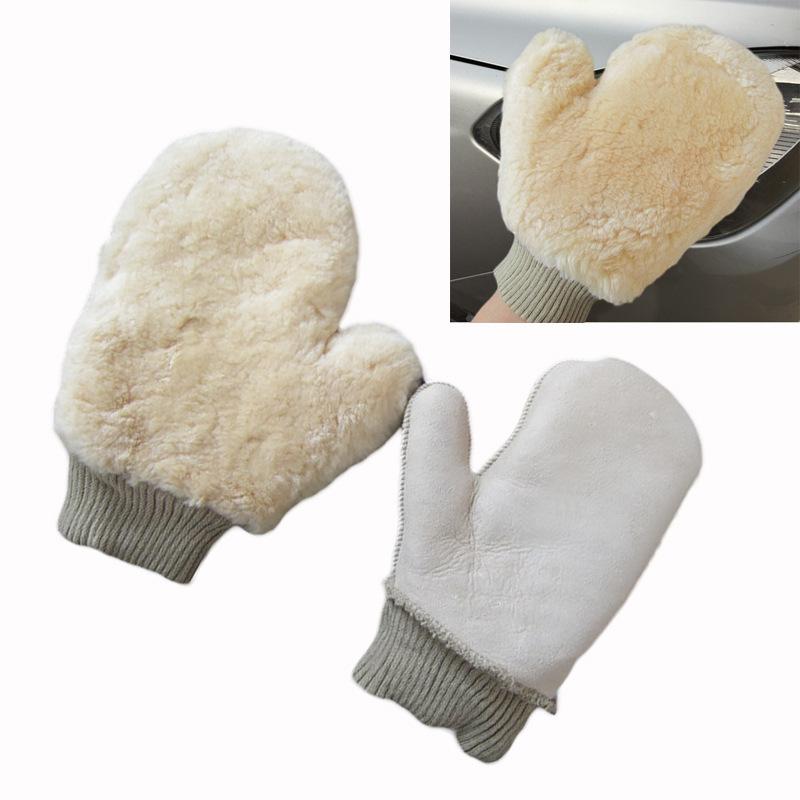 Professional Soft Double Sides Synthetic Wool Car Wash Mitt Cleaning Glove