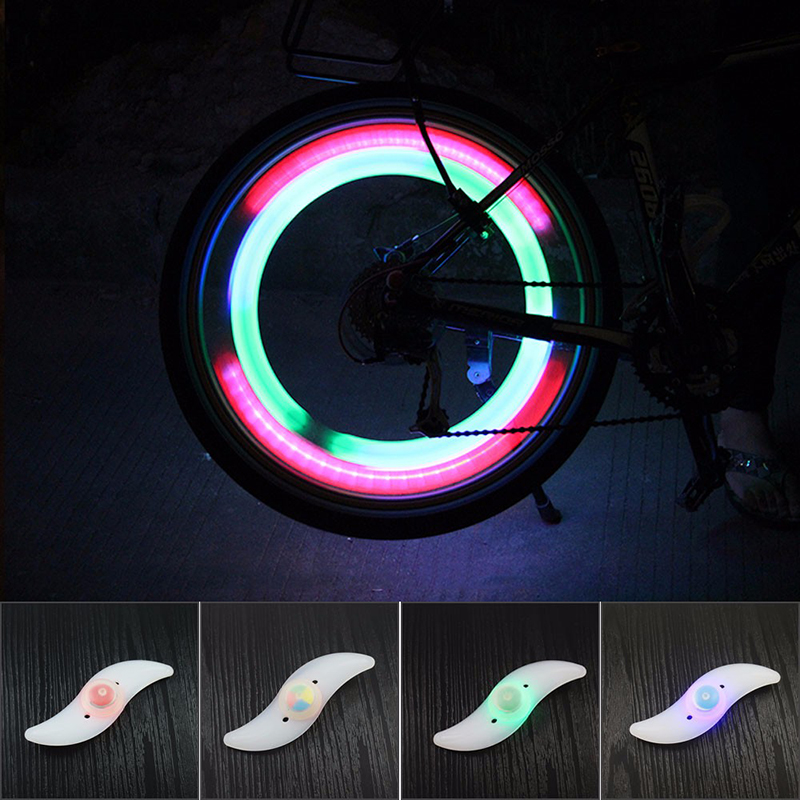 Bike Bicycle Wheel LED Spoke Tire Tyre Light Lamp for Cycling - Blue