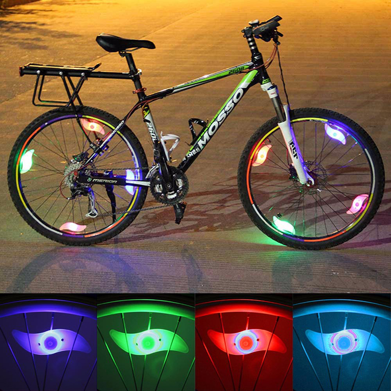Bike Bicycle Wheel LED Spoke Tire Tyre Light Lamp for Cycling - RGB