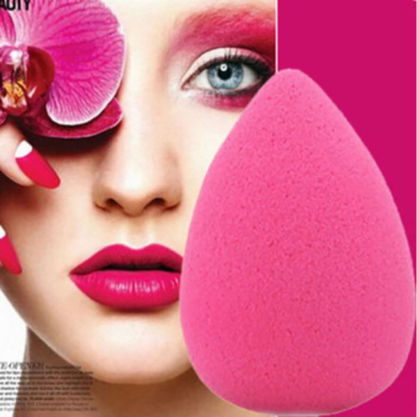 Cosmetic Makeup Water Sponge Blender Flawless Smooth Puff - Rose Red
