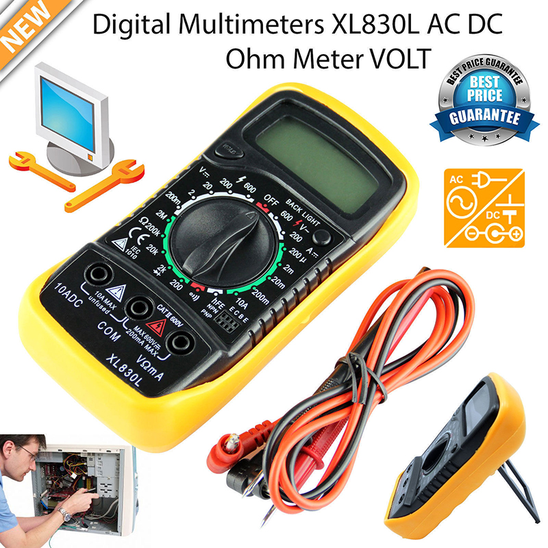 Voltage Tester Digital Multimeter Ammeter Voltmeter Buzzer AC DC OHM Circuit