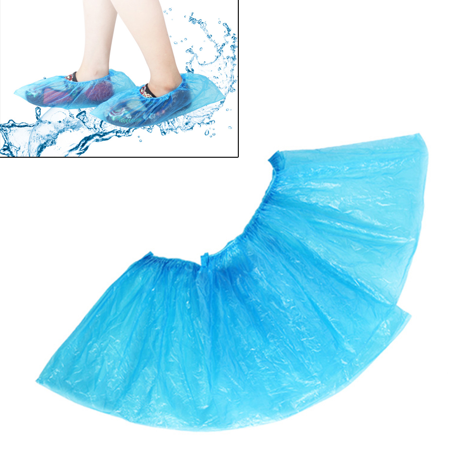 50 Pair Disposable Blue Shoes Covers Overshoes Carpet