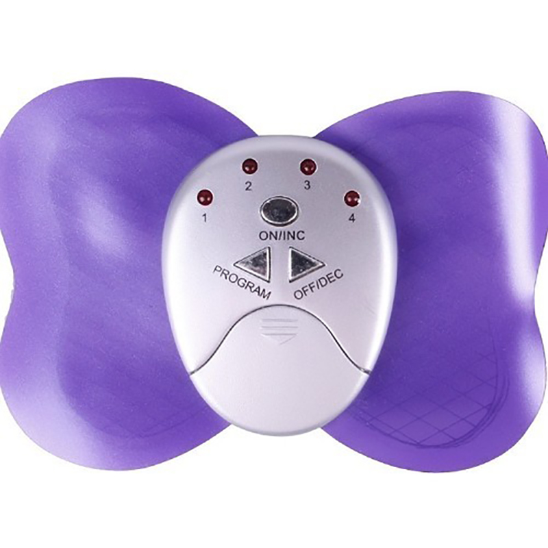 Mini Electronic Butterfly Design Body Fitness Muscle Massager - Purple