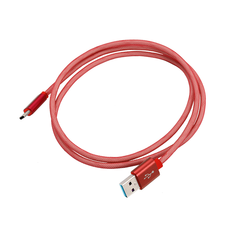 1M Type C USB Data Charging Cable for Samsung Huawei - Red
