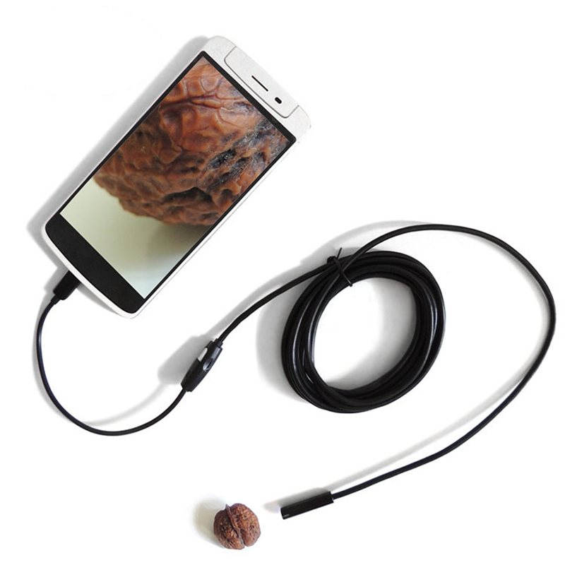 7MM Focus Camera Lens USB Cable Waterproof 6 LED Android Endoscope Camera