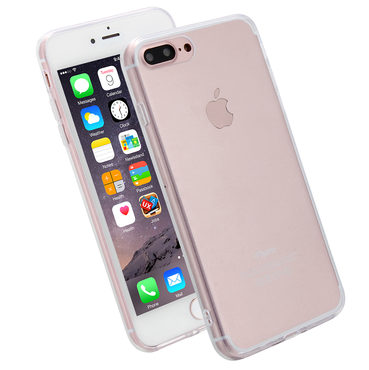 iPhone Cover Slim Clear Acrylic Phone Case for iPhone 7/8 Plus - Transparent