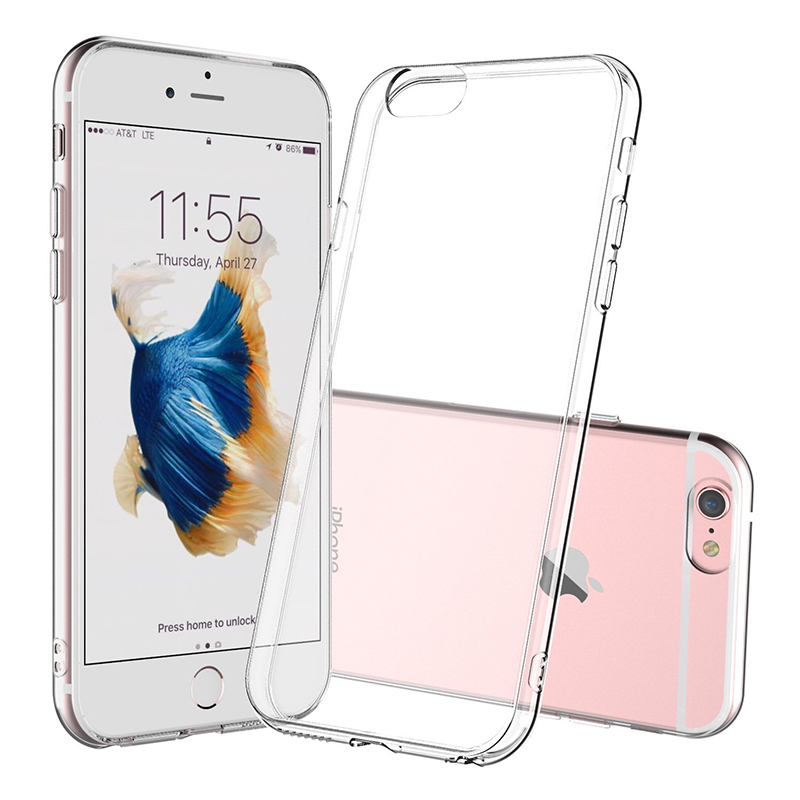 Ultra-thin Transparent Soft TPU Cover Phone Case for iPhone 6 / 6S 4.7 Inch