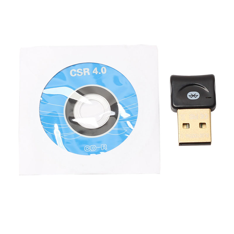USB Wireless Bluetooth 4.0 Transmitter CSR Dongle Adapter for Laptop - Black