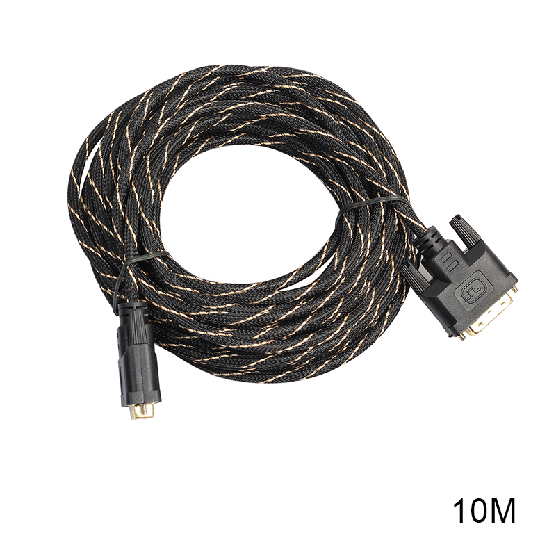 10m DVI Male to DVI Male Gold Plated Cable for Digital Video HDTV LCD