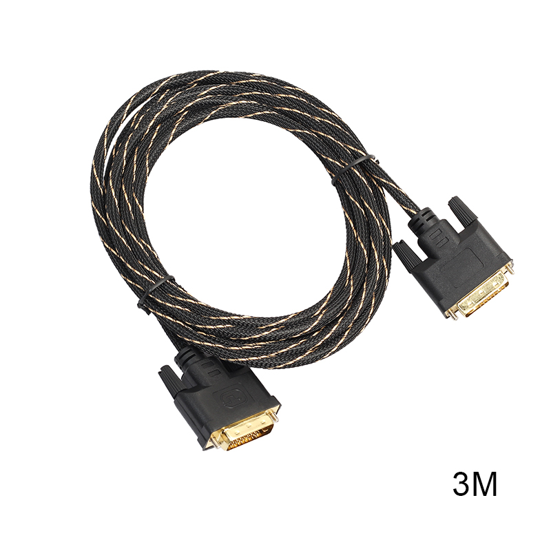 3m DVI Male to DVI Male Gold Plated Cable for Digital Video HDTV LCD