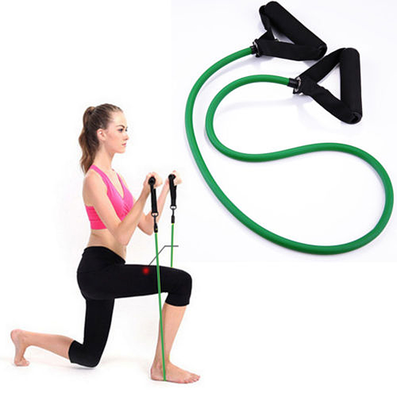 20 Pounds Sports Bands Gym Exercise Tubes Stretch String for Yoga Workout Band - Green