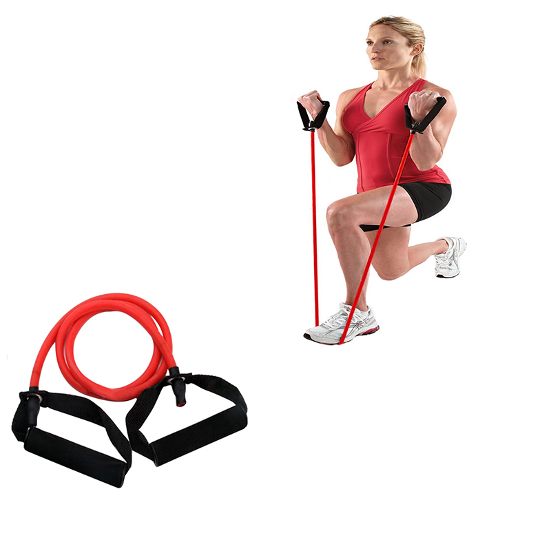 35 Pounds Sports Bands Gym Exercise Tubes Stretch String for Yoga Workout Band - Red
