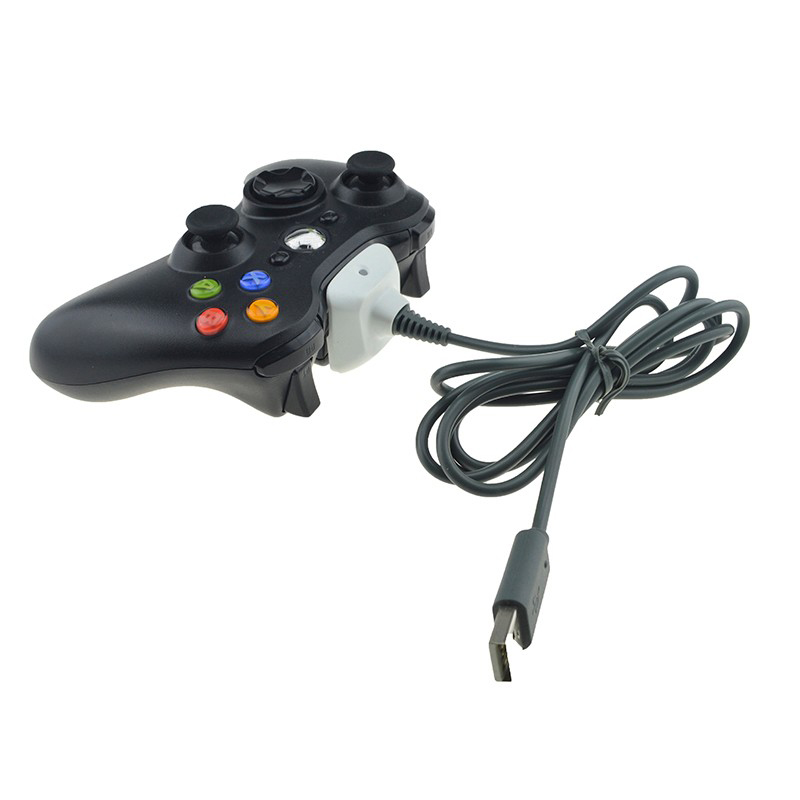 Xbox 360 Wireless Controller USB Charge Cable Connect Cord Lead - White