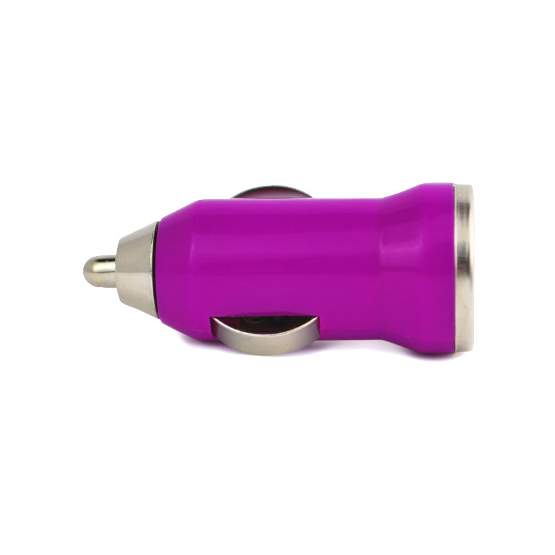 Mini Bullet USB Car Charger Adaptor - Blue