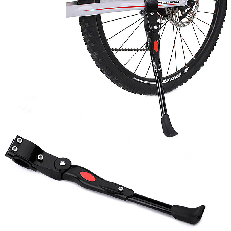 Adjustable Bike Bicycle Cycle Heavy Duty Prop Side Rear Kick Stand - Black