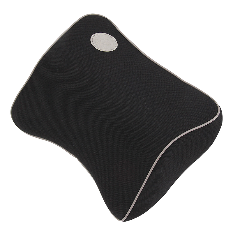 Universal Car Seat Headrest Pad Cushion Head Neck Pillow - Black