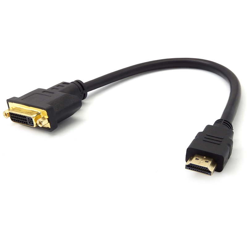 Flat Slim High Speed HDMI Male to DVI Female Adapter Cable