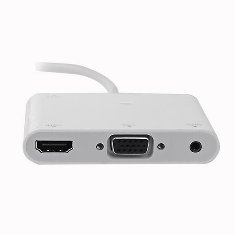 3 in 1 Mini DP Displayport to HDMI/ VGA/ Audio USB Adapter Cable