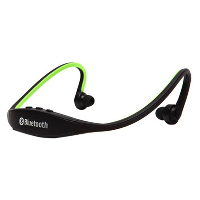 Bluetooth Wireless Sports Stereo Headset Headphones with Music Call - Green