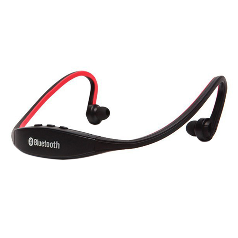 Bluetooth Wireless Sports Stereo Headset Headphones with Music Call - Red