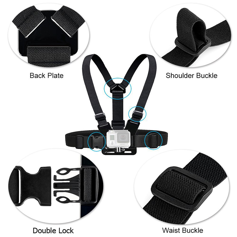 Adjustable Elastic Chest Strap Belt Mount Harness for GoPro HD Hero 1 2 3 3+4