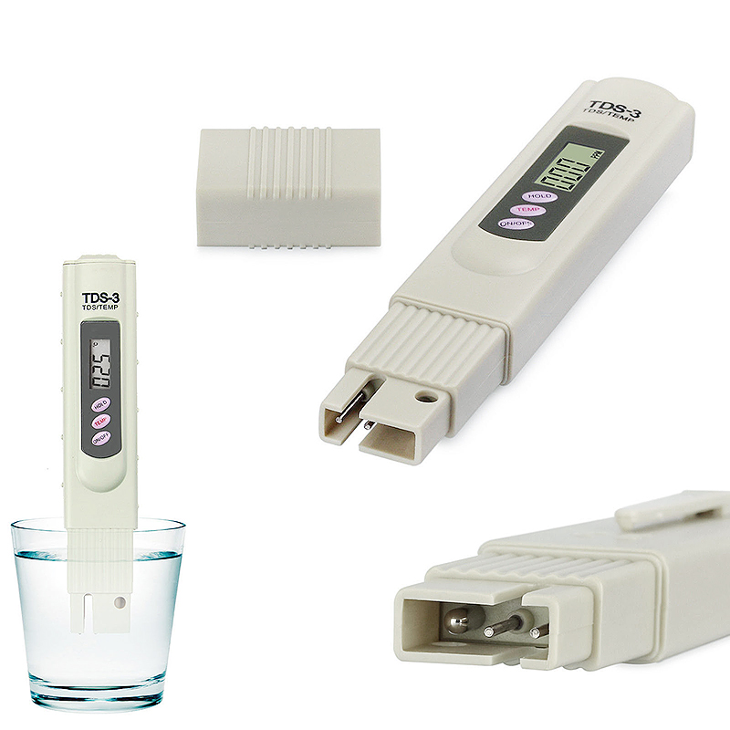 Portable TDS 3 Water Quality Purity Tester Pen with Thermometer