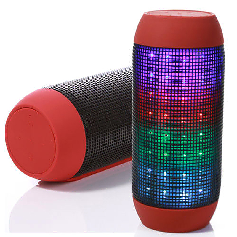 Pulse HIFI LED Light Wireless Bluetooth Speaker Stero Subwoofer for Samartphones - Red