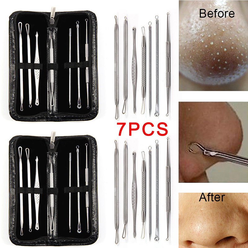 Blackhead Pimple Blemish Acne Comedone Extractor Remover Tool Set Kit