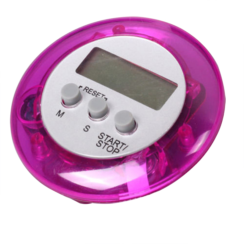 Digital Magnetic LCD Stopwatch Timer Kitchen Racing Alarm Clock - Purple