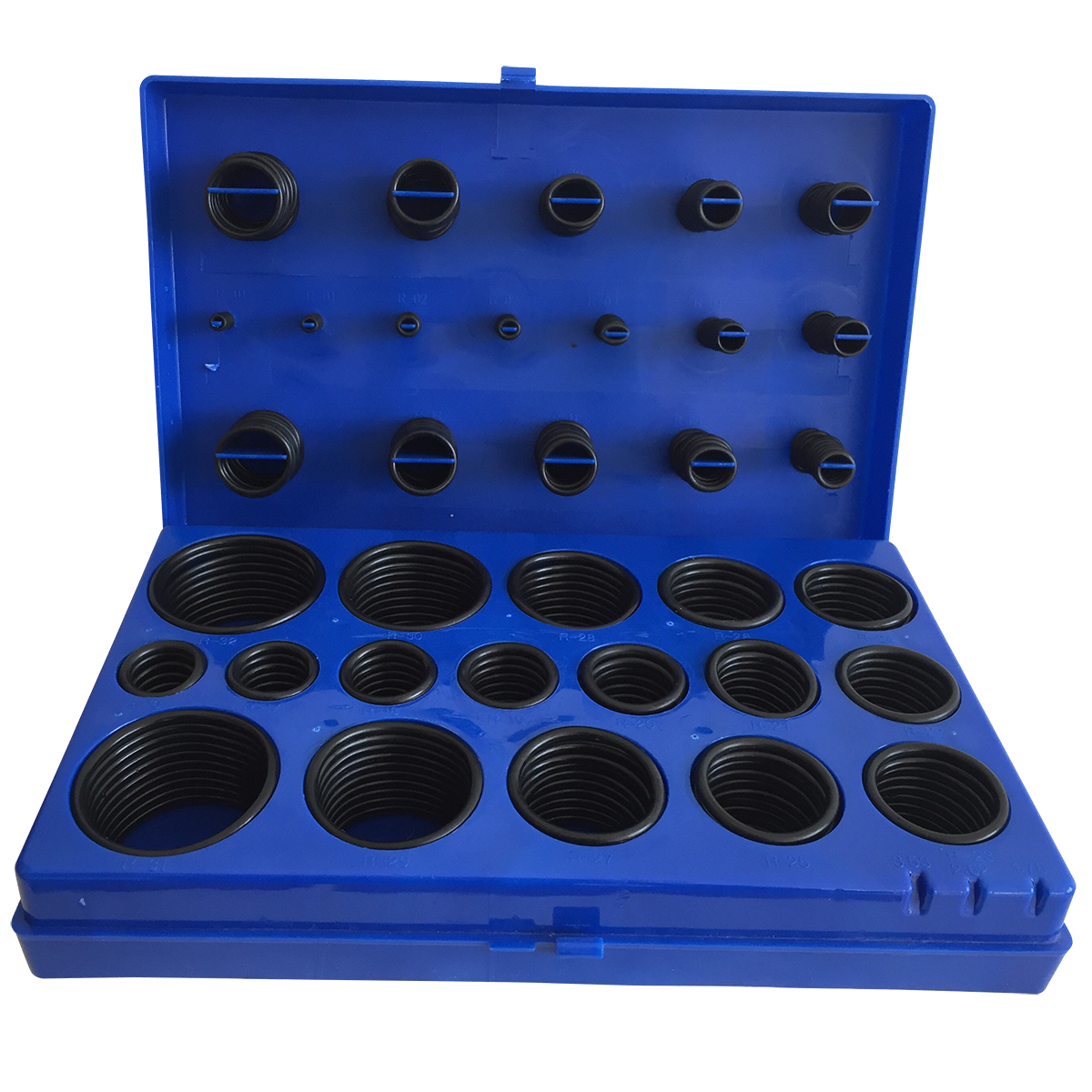 419 Rubber O Ring Seal Plumbing Garage Set Kit with Case - Blue