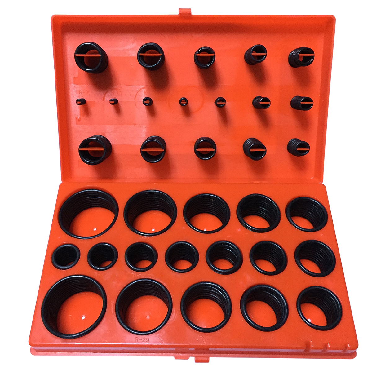 419 Rubber O Ring Seal Plumbing Garage Set Kit with Case - Red