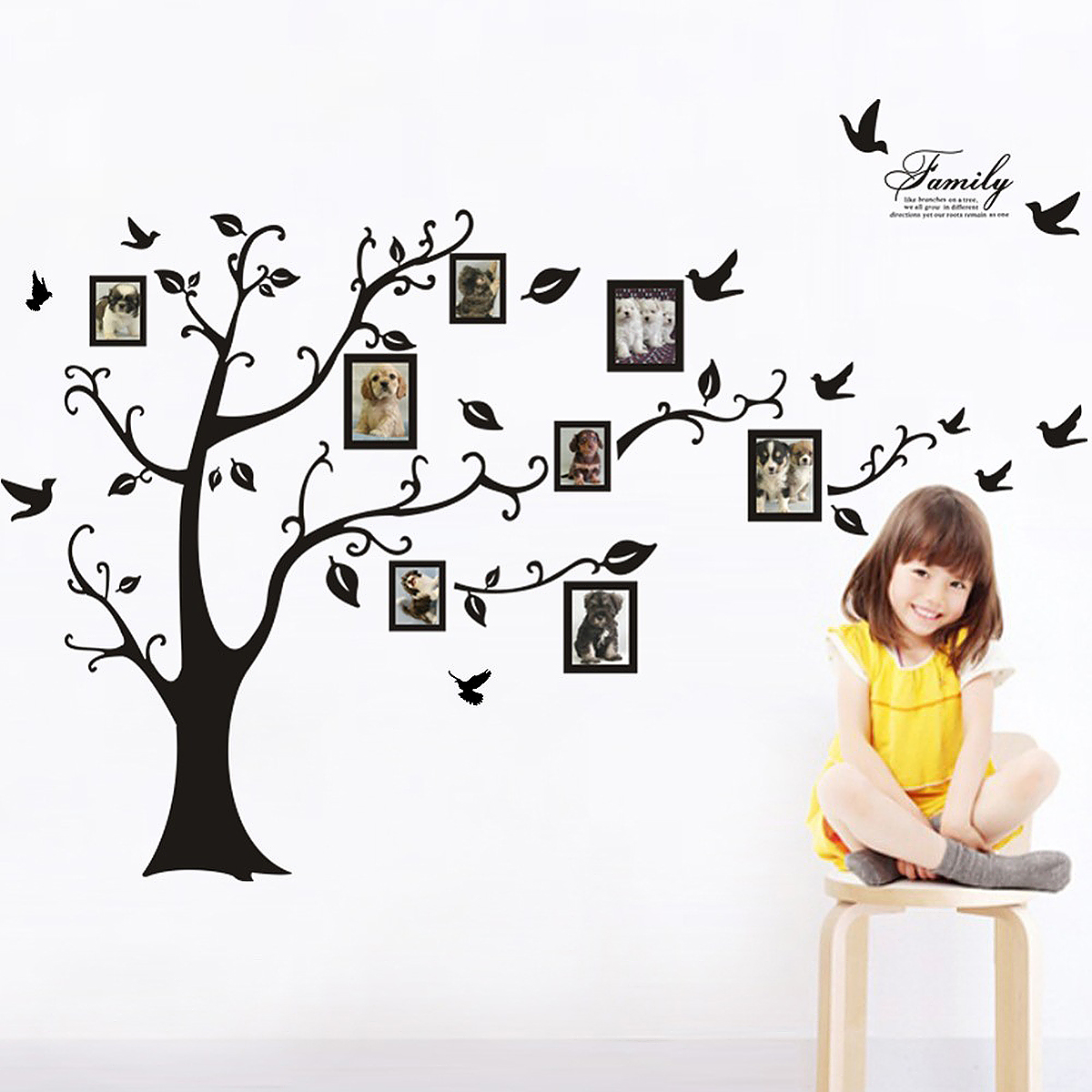 Large Family Memory Tree Wall Decal Sticker Photo Home Decor