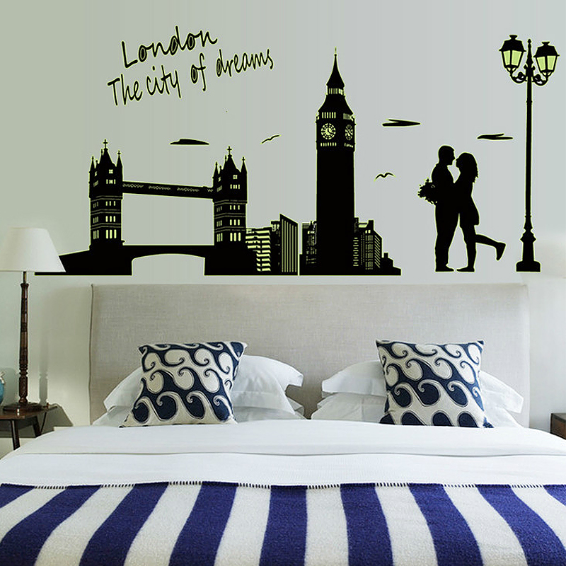 Luminous Lovers London Tower Bridge Glow Wall Sticker Room Decal