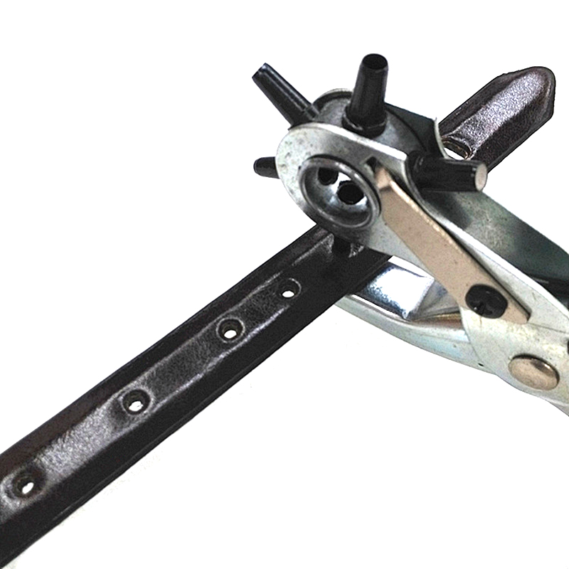 6 Sized Heavy Duty Strap Leather Belt Hole Punch Plier Tool