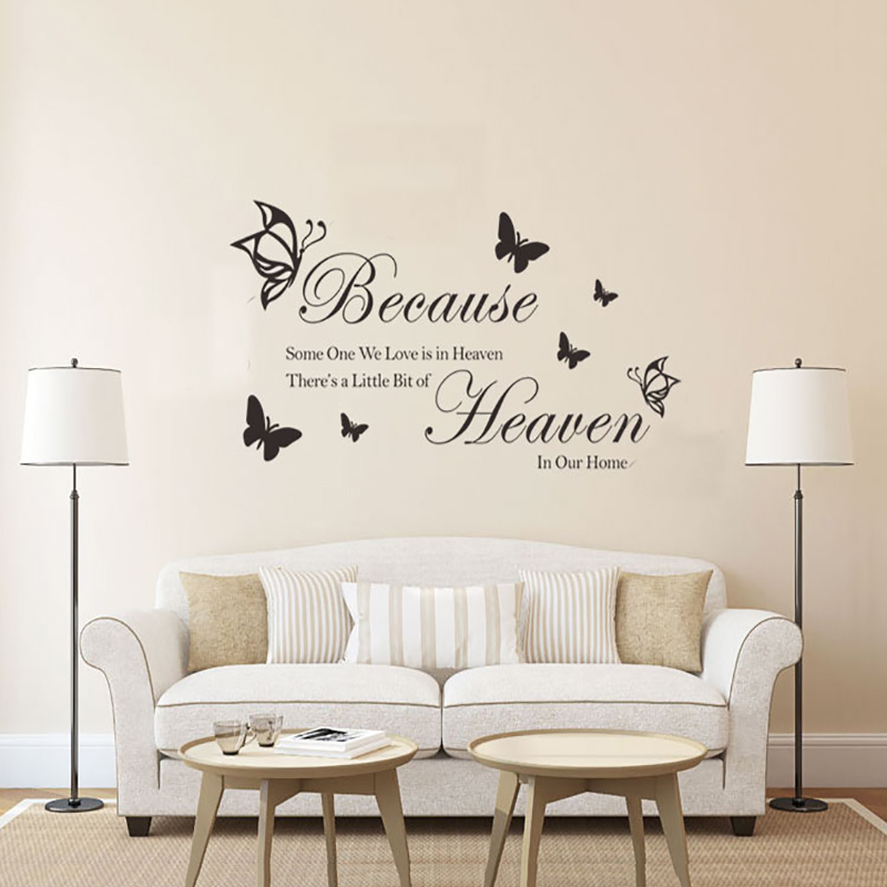 English Living Room Office Wall Decoration Stickers