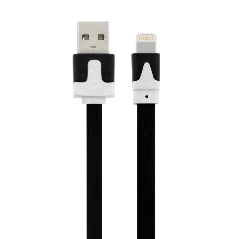 10FT 3M flat noodle USB Data Sync charger Cable FOR apple iPhone 8 7 6 plus  5 5s