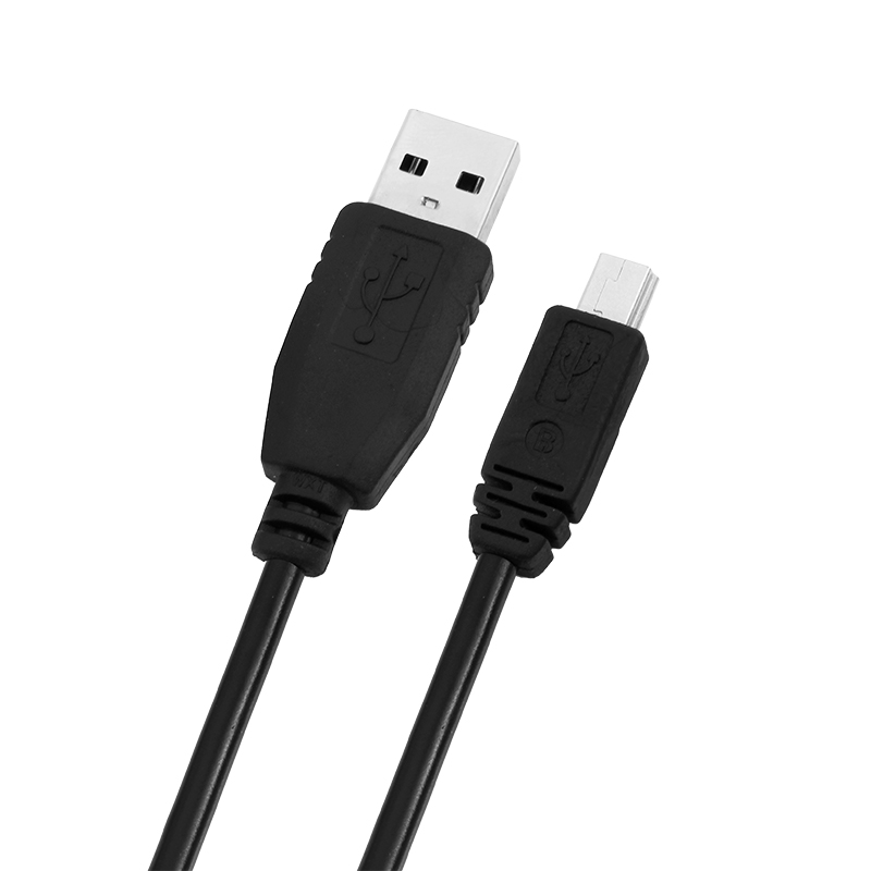 1m Mini USB Charge Data Cable Charger for Blackberry 9000 - Black