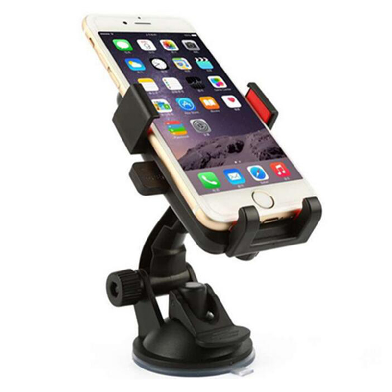 360 degree Car Dashboard Suction Grip Phone Mount Holder Stand - Red