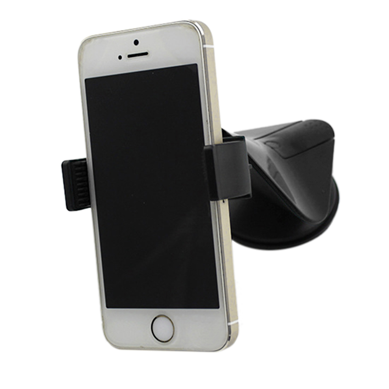 360 Suction Bat Pattern Phone Mount Holder Stand Car Dashboard - Black