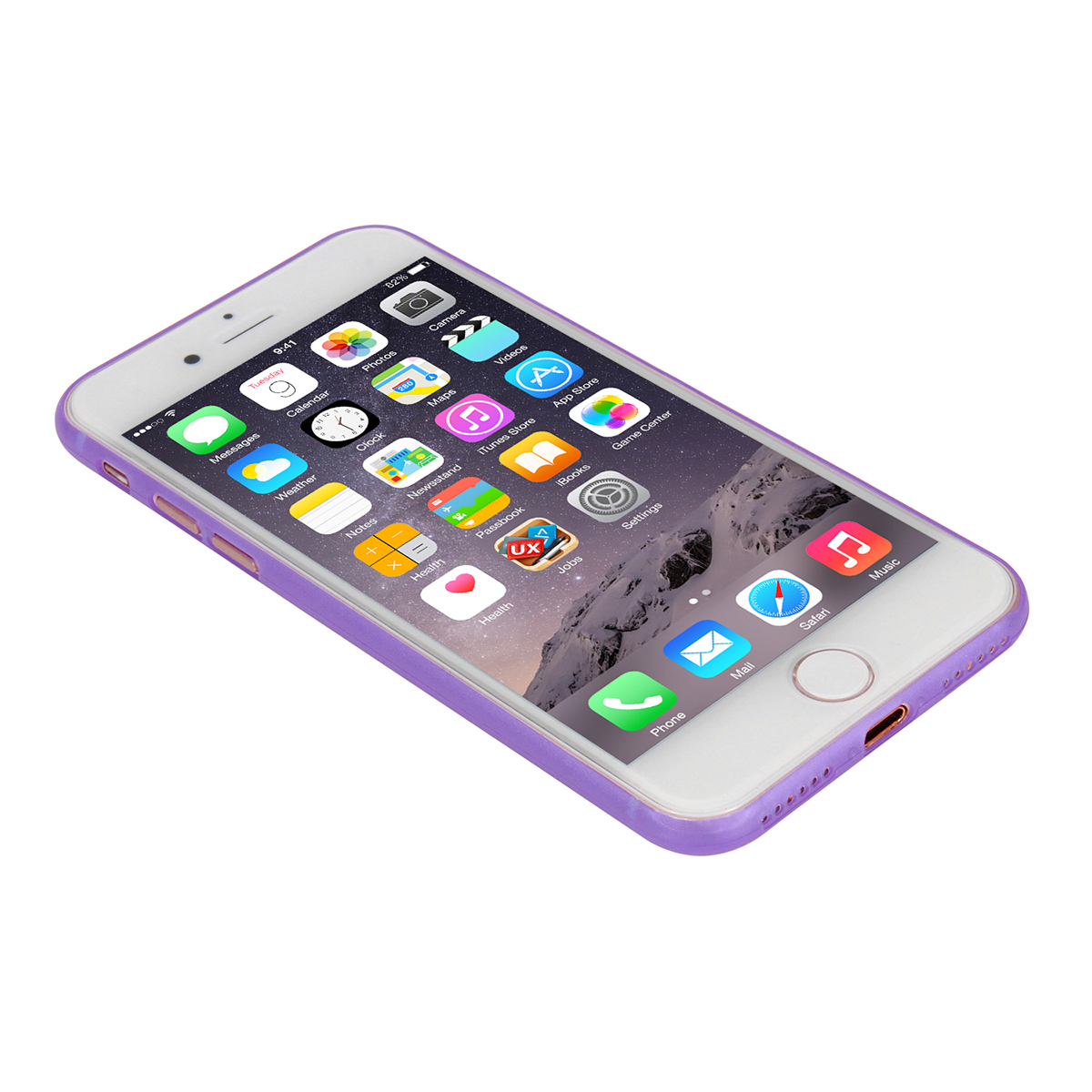 Ultra Slim Full Cover Frosted PC Phone Cover Case for iPhone 7/8 - Purple