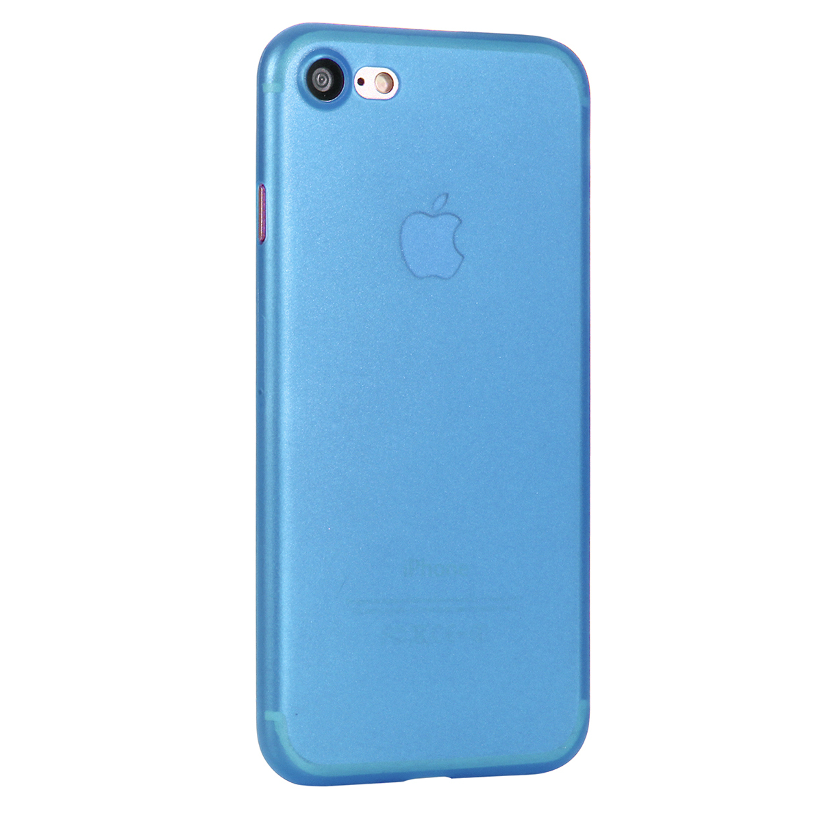 Ultra Slim Full Cover Frosted PC Phone Cover Case for iPhone 7/8 - Blue