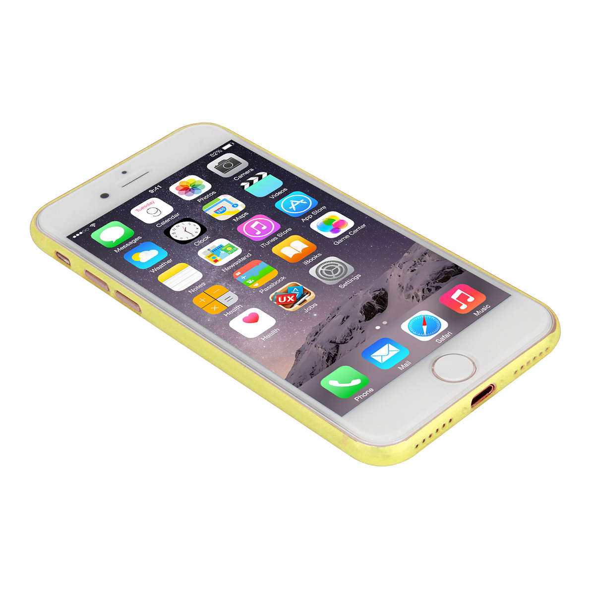 Ultra Slim Full Cover Frosted PC Phone Cover Case for iPhone 7/8 - Yellow