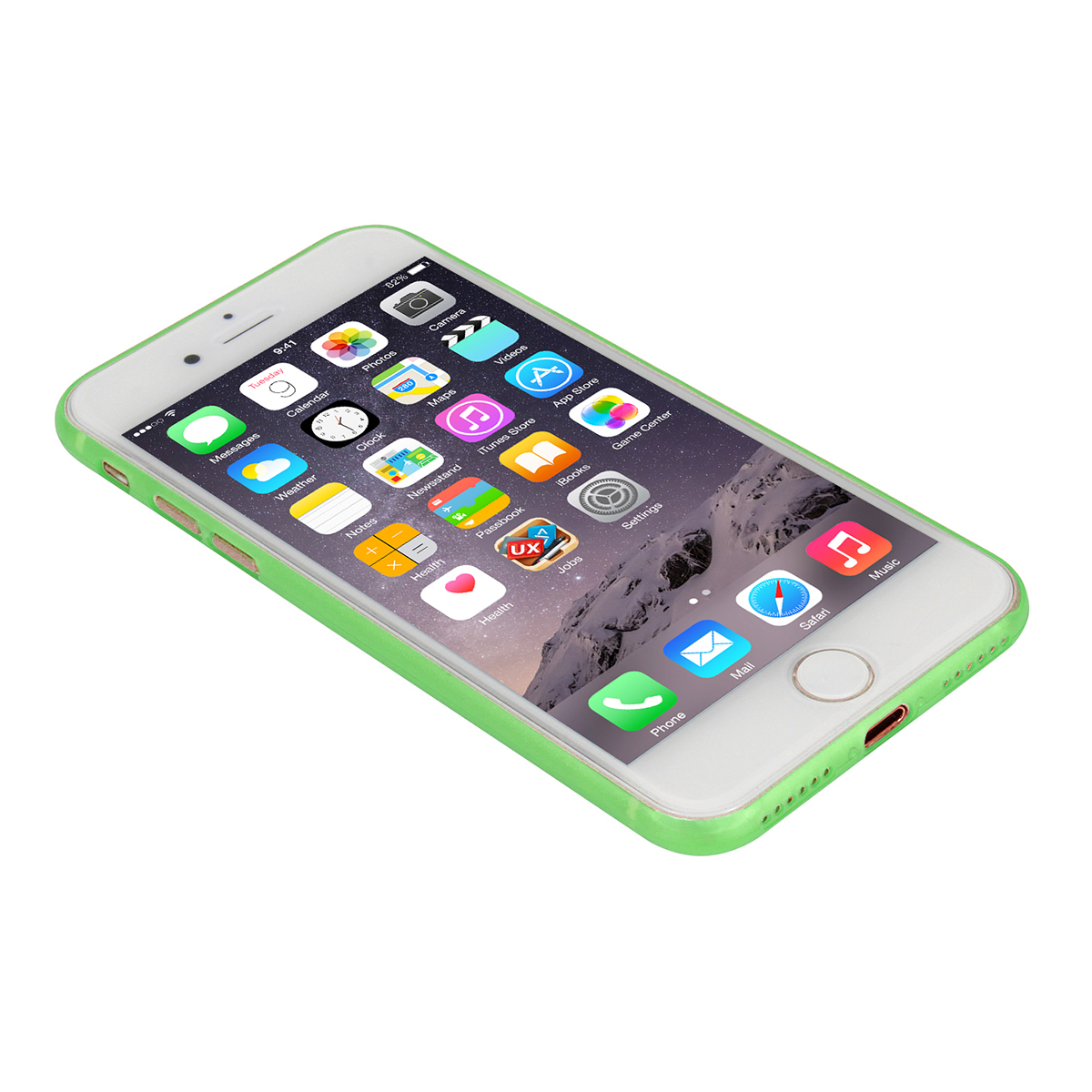 Ultra Slim Full Cover Frosted PC Phone Cover Case for iPhone 7/8 - Green