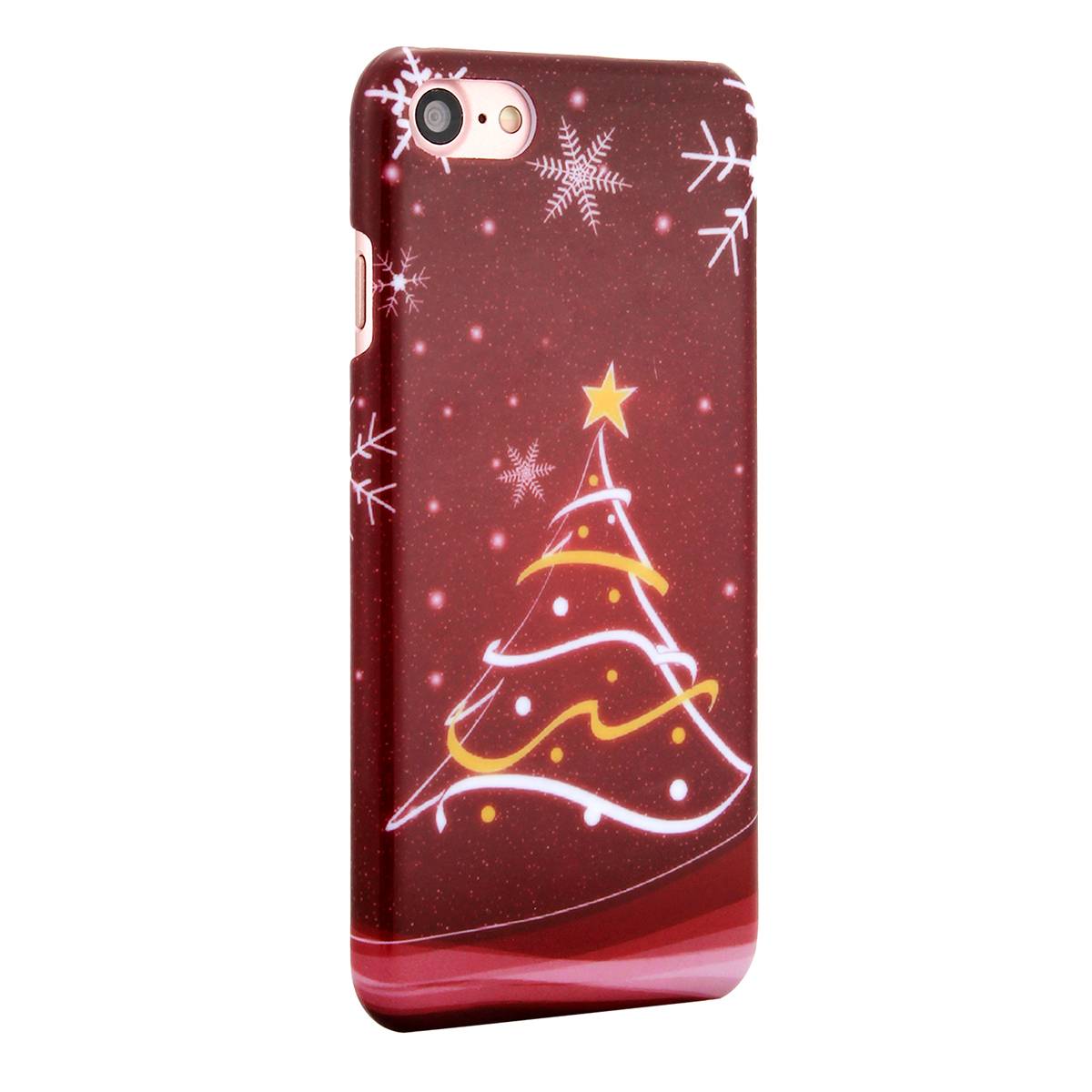Christmas Hard PC Festive Xmas Cartoon Tree Phone Case Cover for iPhone 7