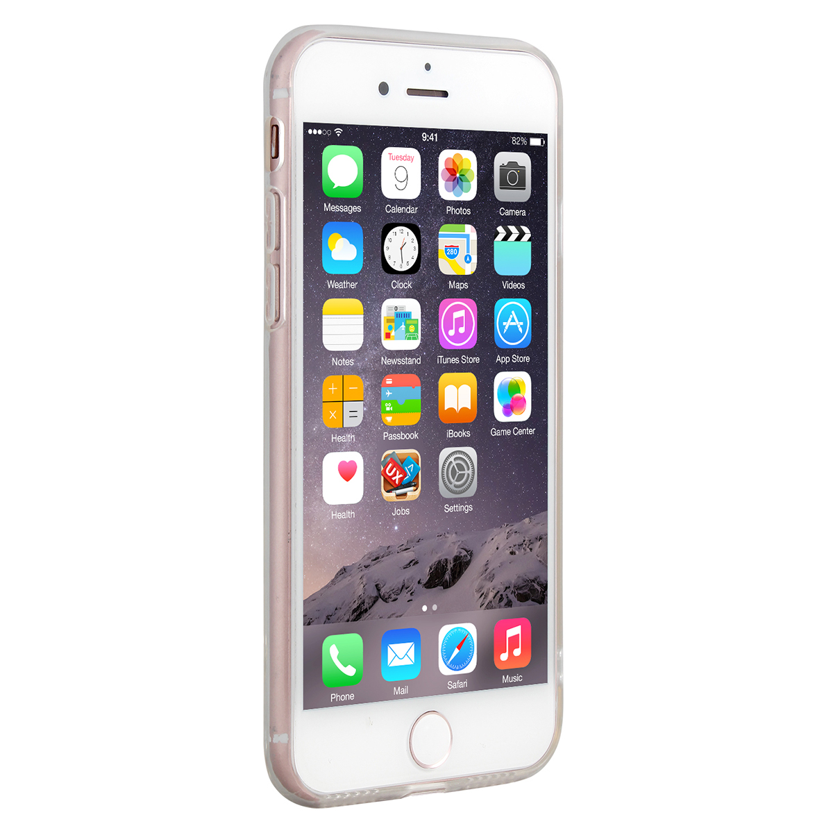 New Slim Soft TPU Transparent Printing Phone Case for iPhone 7 - Black Flower