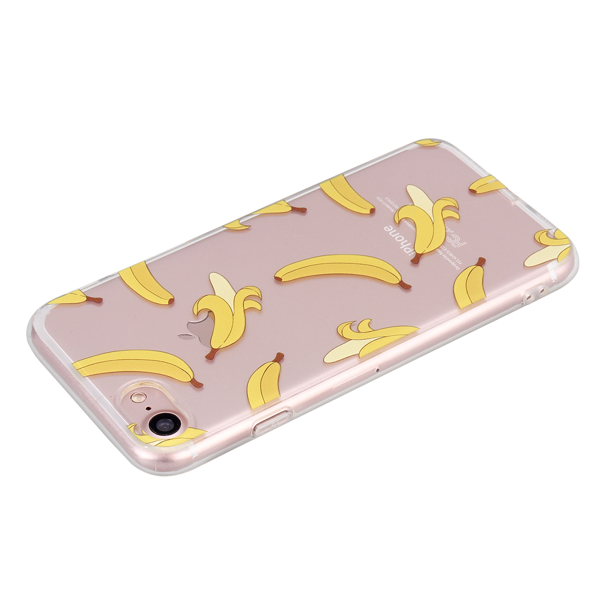 New Slim Soft TPU Transparent Printing Phone Case for iPhone 7 - Banana