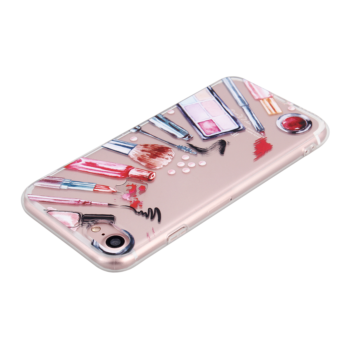 New Slim Soft TPU Transparent Printing Phone Case for iPhone 7 - Beauty Makeup