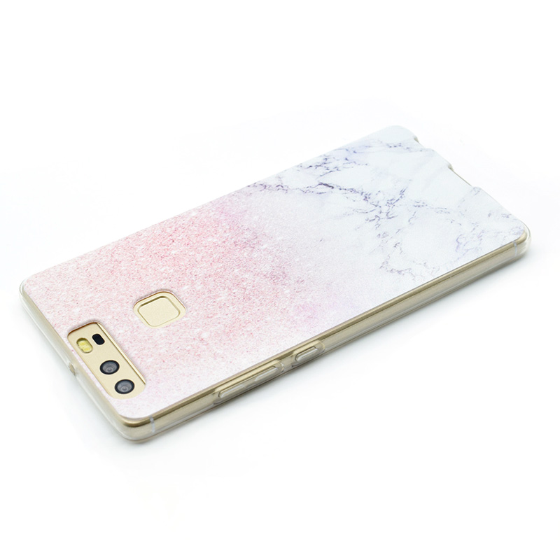 Soft TPU Phone Shell Case Cover for Huawei P9 - Marble