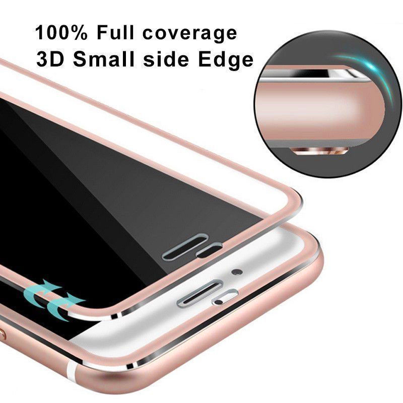 3D Tempered Glass Screen Protector Film with Curved Edge for iPhone 7/8 - Rose Gold